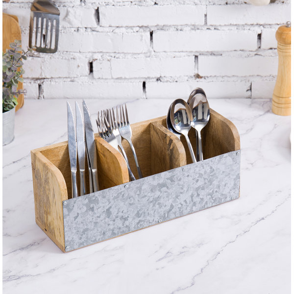 Gracie Oaks Rectangle Flatware Caddy Wayfair